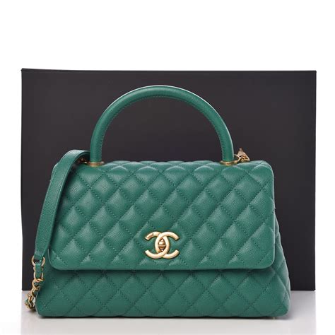 chanel coco handle green